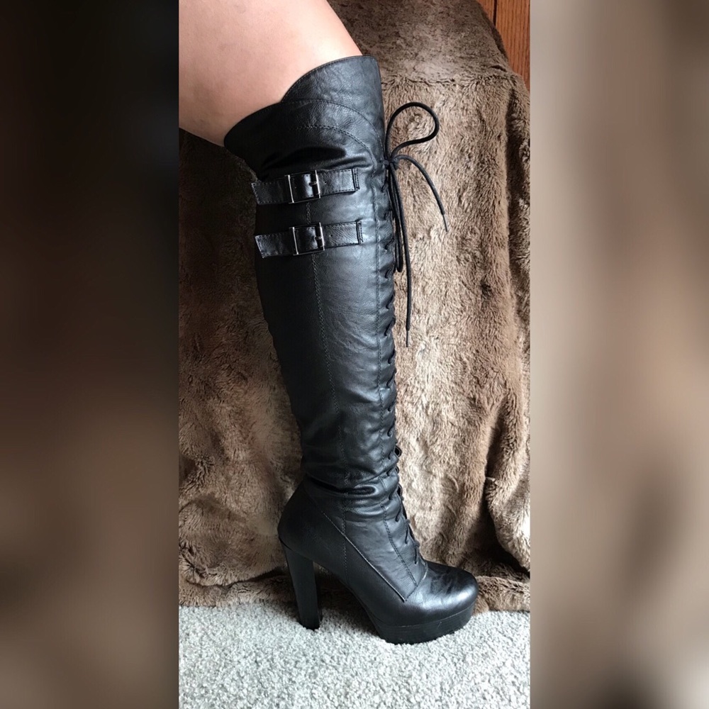SOLD***High sexy leather boots